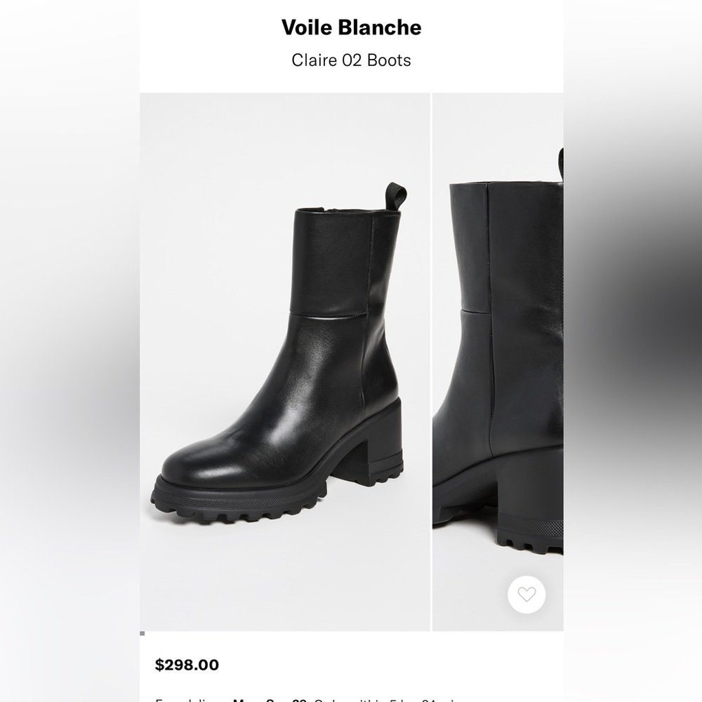 Voile Blanche Black Claire 02 Heeled Ankle Boots